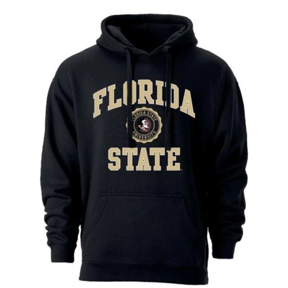 Florida State University Heritage Unisex‎ Hooded Sweatshirt (Black) Size L